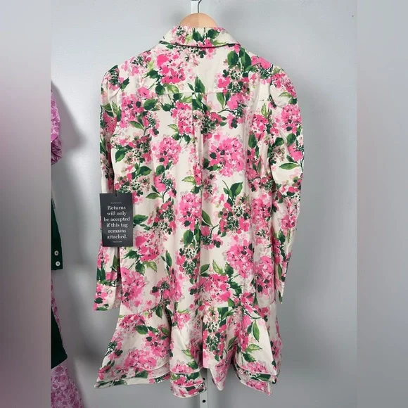 TUCKERNUCK Gossamer Pink Hydrangea Callahan Shirt Dress - Picture 7 of 10